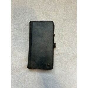CaseMe Faux Leather Wallet Removable Phone Snap Close, One Size